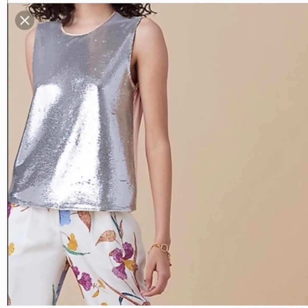 Sequin sleeveless top